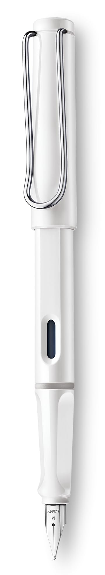 LAMY safari white - Fountain Pen with ergonomic grip & polished steel nib in size EF- ideal for any