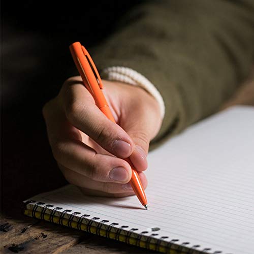 Rite In The Rain Rite in the Rain Weatherproof Orange Metal Retractable Ballpoint Pen - Black Ink