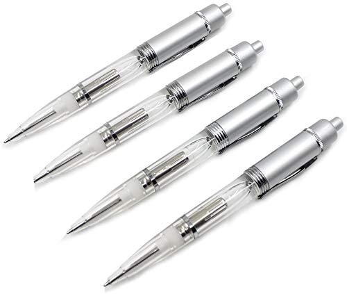 Glovion LED Pen Light, LED light Writing Pens -Powered Black Ink Penlights -(White/Red/Blue/Green