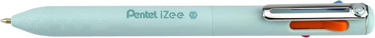 Pentel BXC470-LC iZee 4-Colour Ballpoint Pen - Choice of Colours (Orange/Light Blue/Pink/Purple)
