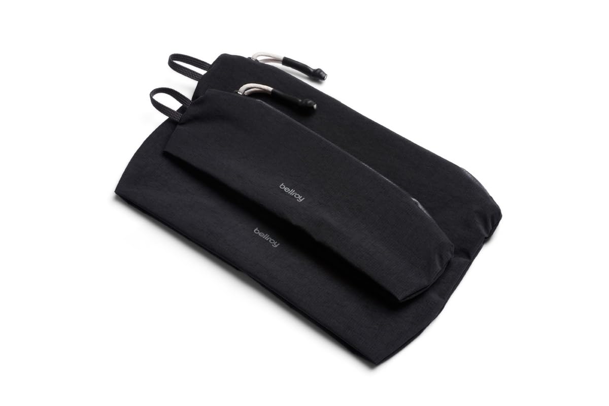 Bellroy Lite Pouch Duo, Lightweight Pencil Case - Black