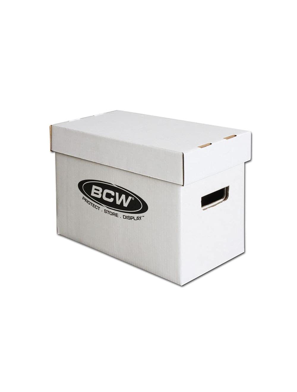 BCW Short Comic Storage Box - 1 Pack | Holds 150-175 Current/Silver Age Comics | Stackable, Durable
