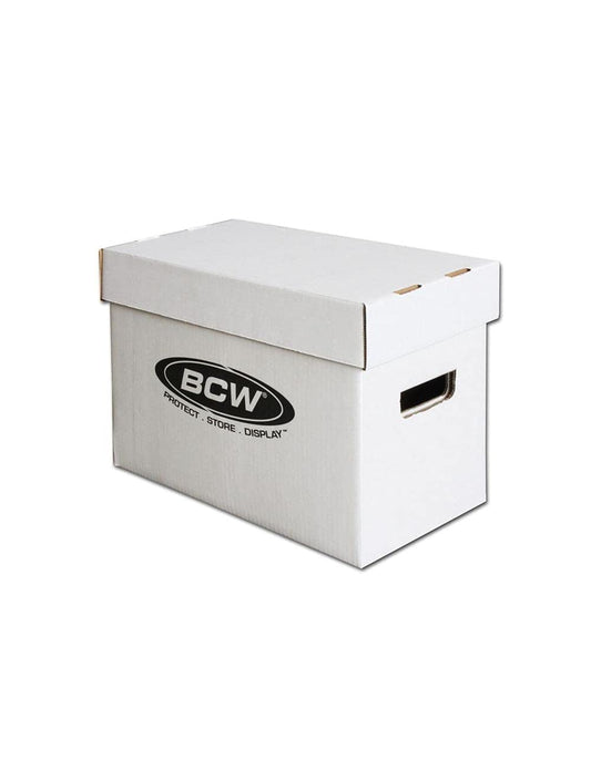 BCW Short Comic Storage Box - 1 Pack | Holds 150-175 Current/Silver Age Comics | Stackable, Durable
