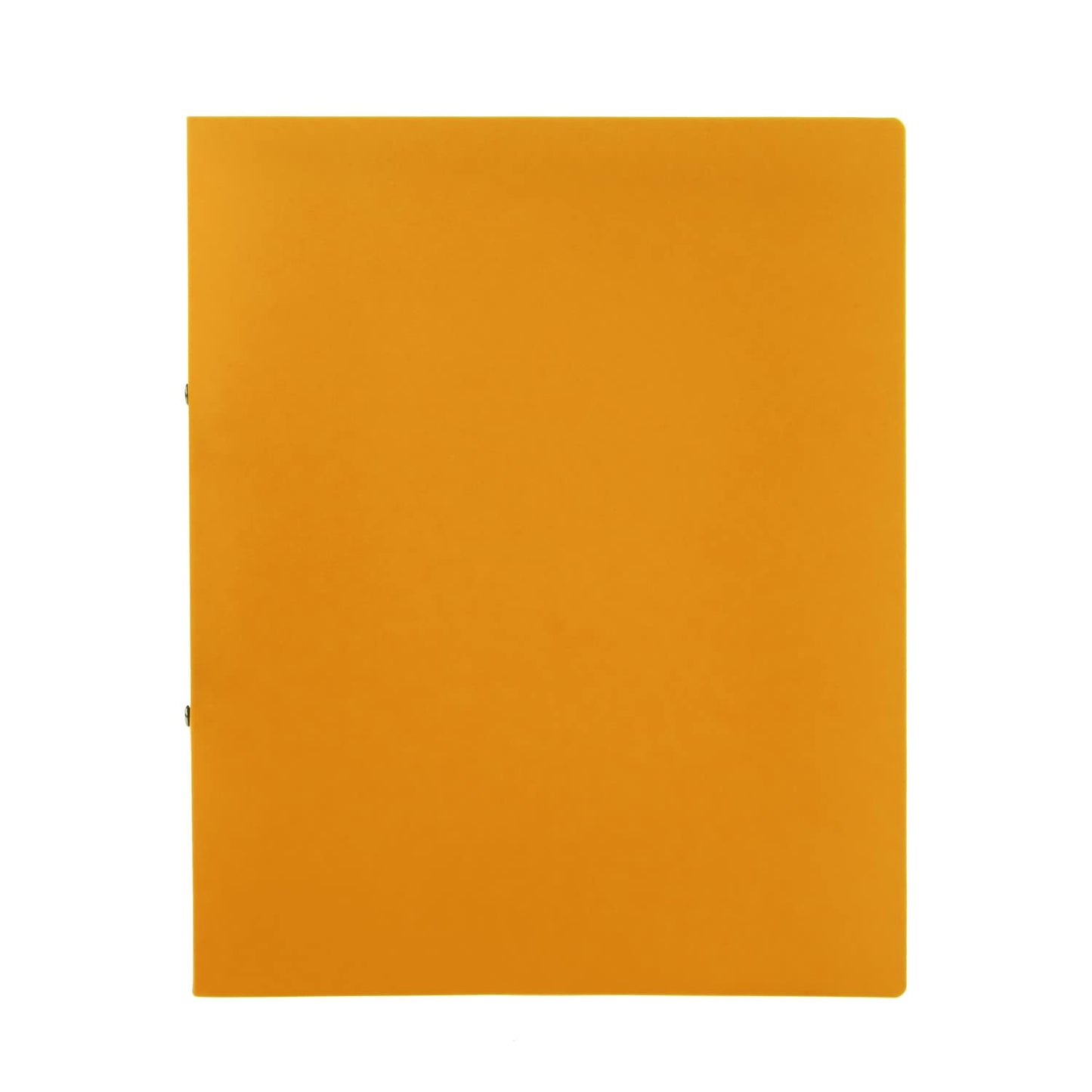 Idena 10436 Ring Binder in DIN A4 Format, with 2-Ring Mechanism, 20 mm Spine Width, Orange, Pack of