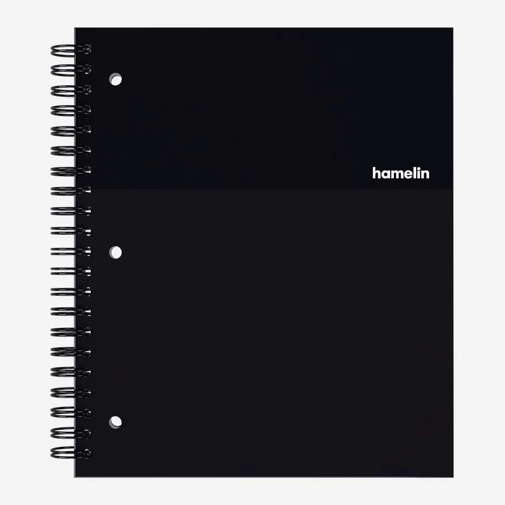 Hamelin, College Ruled Notebook/Journal, 8.5inx11in, Spiral bound, Hardcover, 1 Subject Notebook