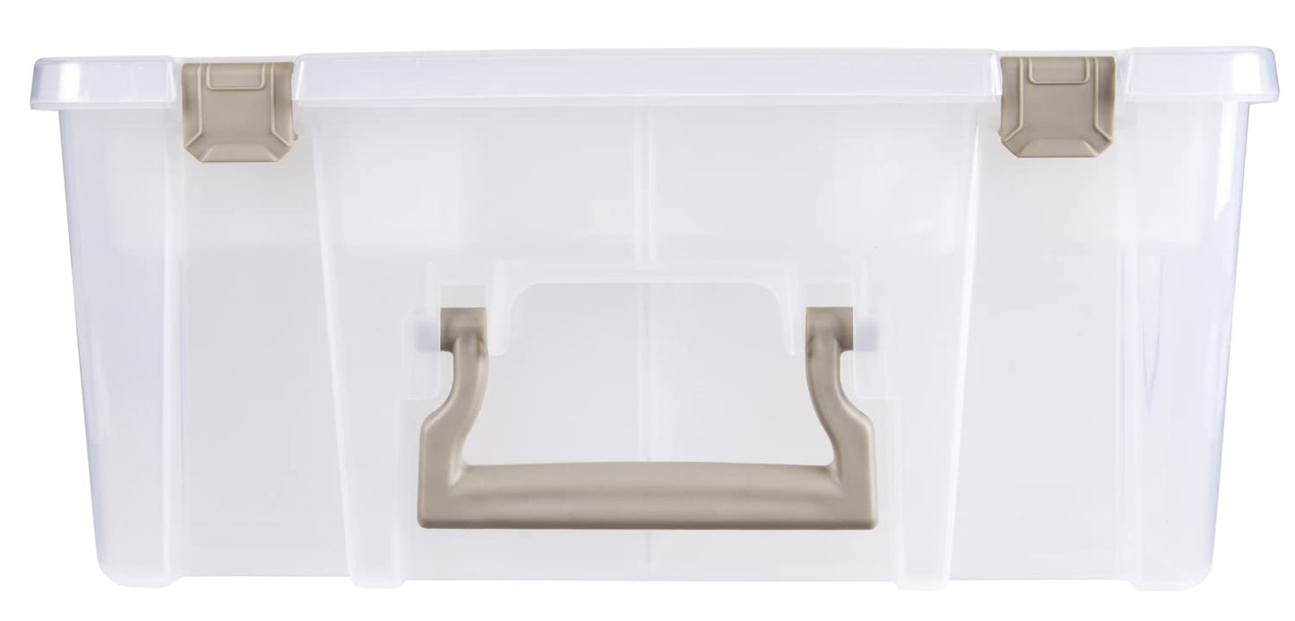 ArtBin 6899AZ Super Satchel Double Deep with Lift-Out Tray Storage Container, Portable Arts &