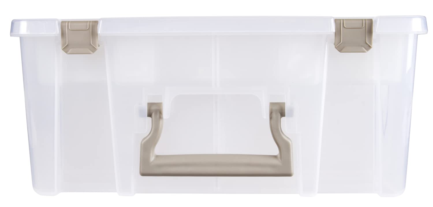 ArtBin 6899AZ Super Satchel Double Deep with Lift-Out Tray Storage Container, Portable Arts &