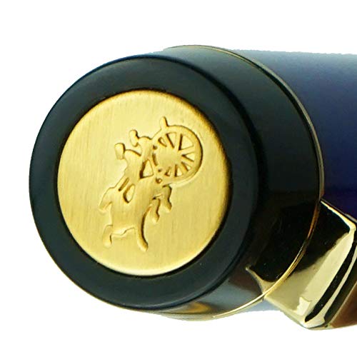 Jinhao 100 Classic Fountain Pen Bent Nib, Green Celluloid Fude Pen Calligraphy from Fine to Broad