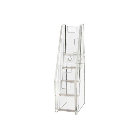 Marketing Holders Business Card Holder Clear Plastic 5 Tier 5 Pocket Vertical Multi Slot Display
