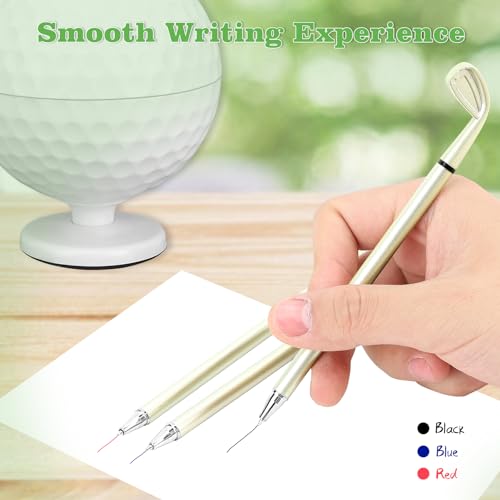 Keenso Ball Pen Set, Model Pen Holder with 3 PCS Ballpoint Pens, Personalized Desktop Mini Ball Pen