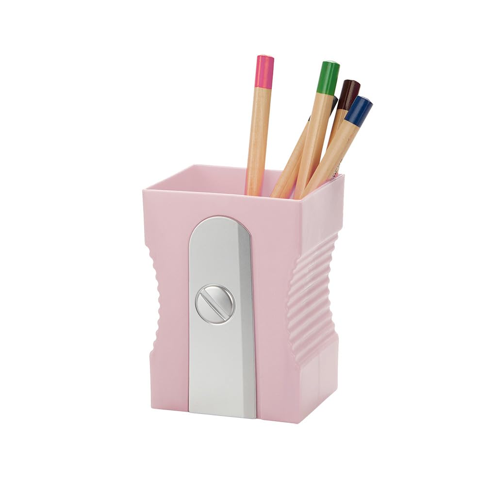 Balvi Sharpener Pencil Pot Light Pink Original Fun Pencil Pot for Pencils in the Shape of a Tai