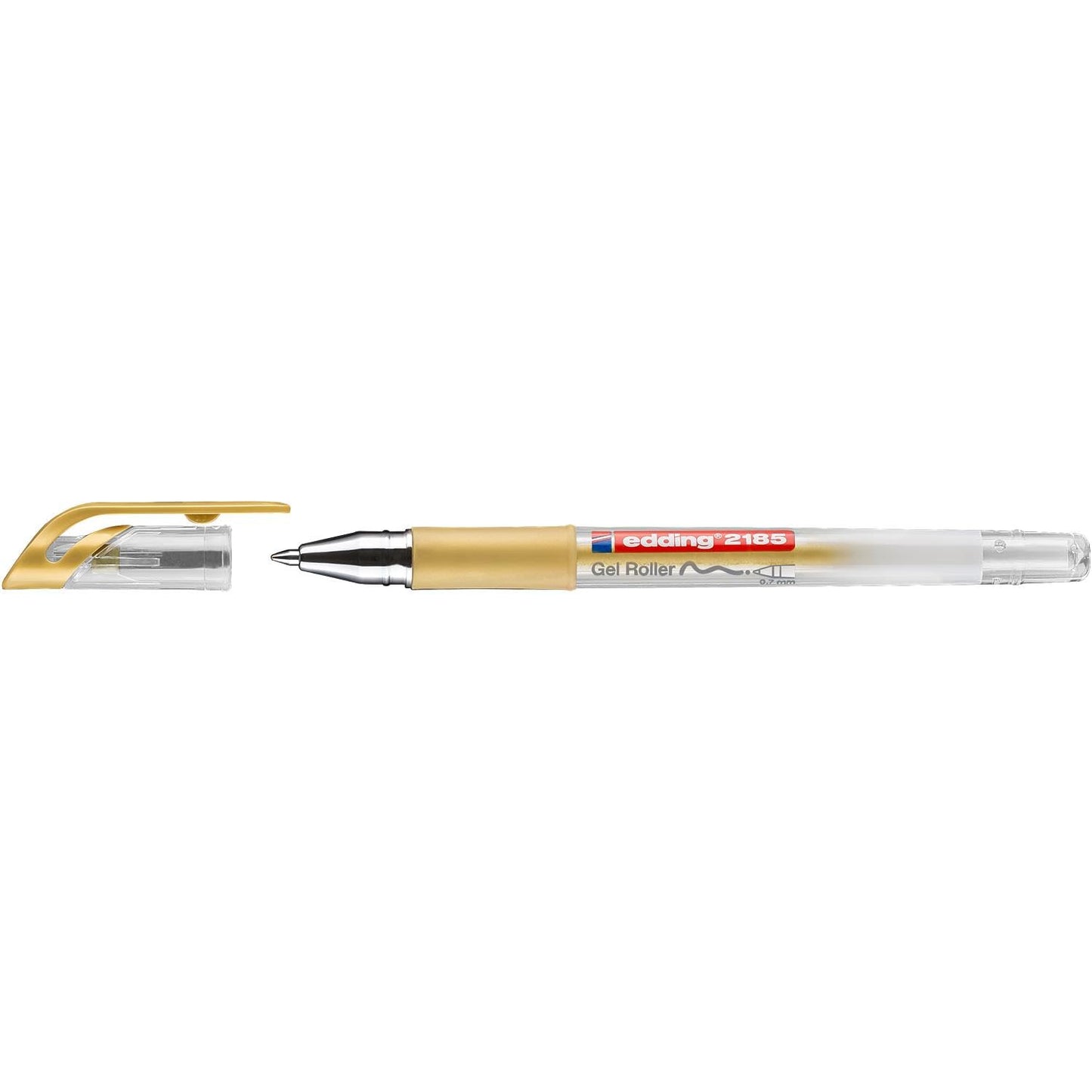 Edding 2185 gel roller - gold - box of 10-0.7 mm - gel pen for writing, drawing, colouring
