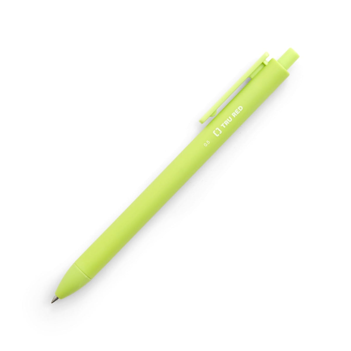 TRU RED Retractable Gel Pens, Fine 0.5mm, Assorted Ink, 15-Pack