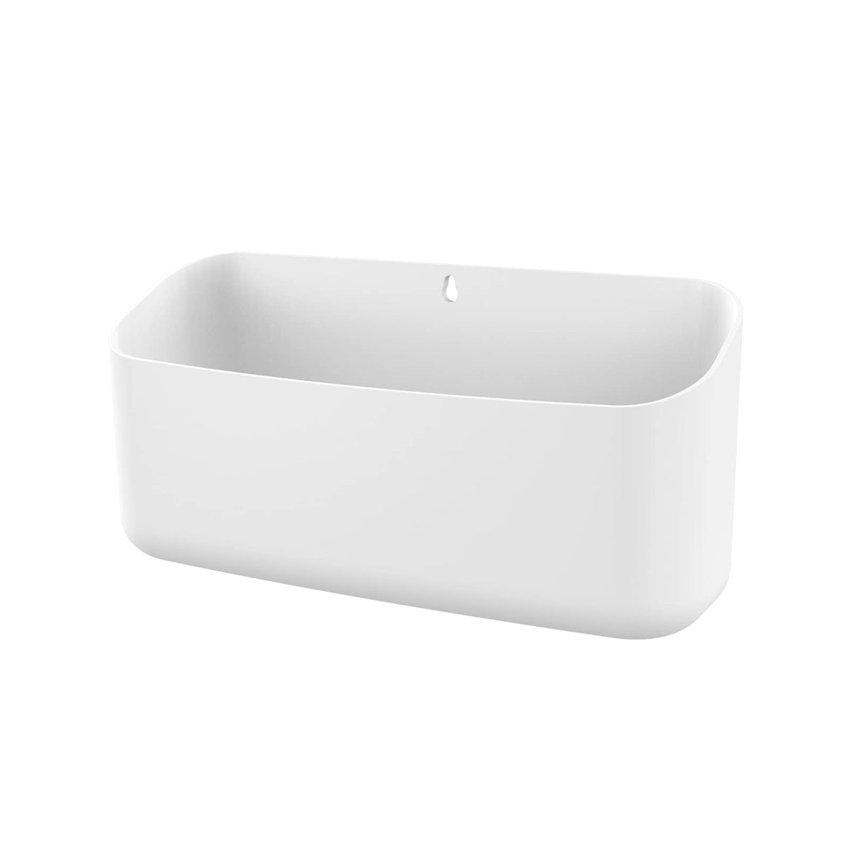 MoKo Magnetic Pen Holder and Lint Bin, Wide Storage Organizer, White