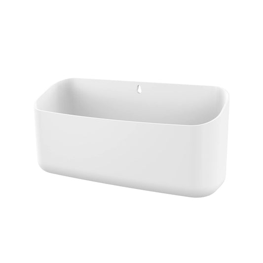 MoKo Magnetic Pen Holder and Lint Bin, Wide Storage Organizer, White
