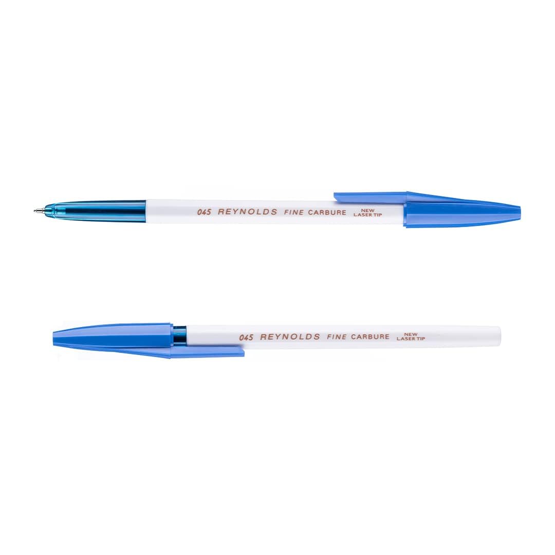 Reynolds 045 60 PENS BLUE | PENS WITH COMFORTABLE GRIP |BALL PENS FOR WRITING | PEN FOR STUDENTS &