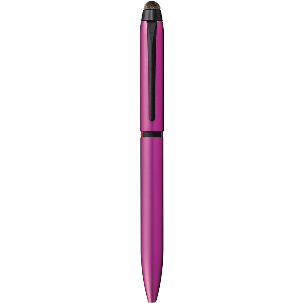 三菱鉛筆 Mitsubishi Pencil SXE3T18005P13 Tri-Color Ballpoint Pen & Stylus Pen, Jetstream Stylus Pink