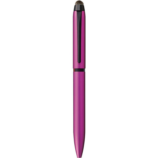 三菱鉛筆 Mitsubishi Pencil SXE3T18005P13 Tri-Color Ballpoint Pen & Stylus Pen, Jetstream Stylus Pink