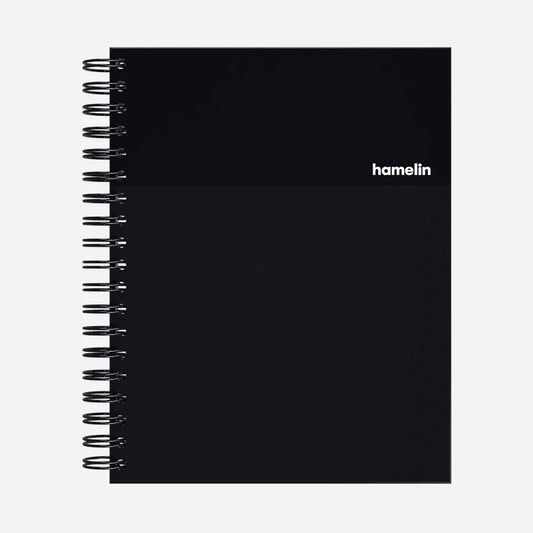 Hamelin, Spiral Notebook, 8x10in, College Ruled, Hardcover, 75 shts/150 Pgs, 1 Subject Notebook