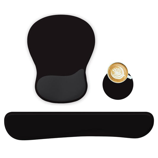 WINTOJO Wrist Rest Support for Mouse Pad Keyboard Set Circle Coaster Gaming Mouse Pad Ergonomic Gel