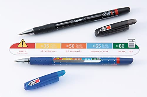 STABILO Ballpoint Pen Exam Grade - Pack of 10 - Black