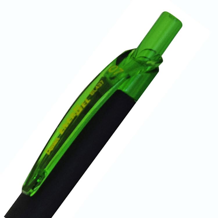Pentel EnerGel Kuro Liquid Gel Pen, (0.7mm) Medium line, Lime Green Ink, 12 Pack (BL437R1-K)