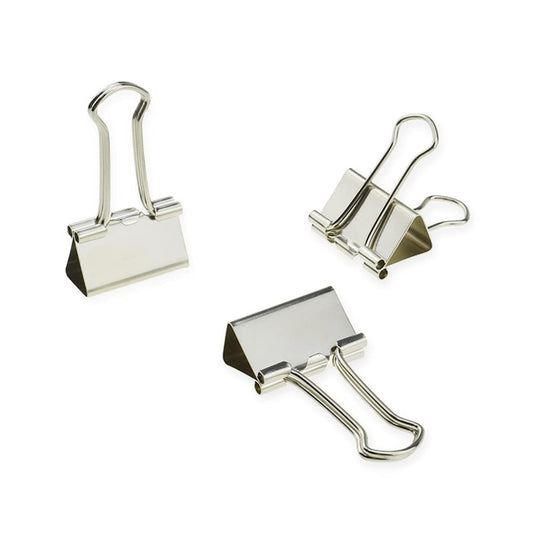 HAHIYO Binder Clips Paper Clamps Spring Steel Sturdy Small 0.75 inches Width 0.2 Inch Capacity No