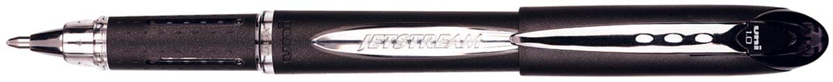 Uni-ball SX210 Jetstream Rollerball Pen Rubber Grip 1.0mm Tip 0.7mm Line Black Ref 9008000 [Pack of