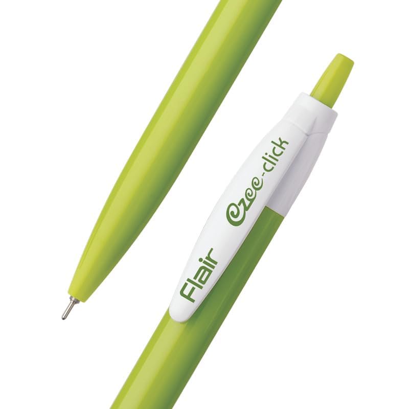 Flair Ezee Click Ball Pen Pouch Pack | 0.7 to 1 mm Tip Size | Retractable Mechanism with