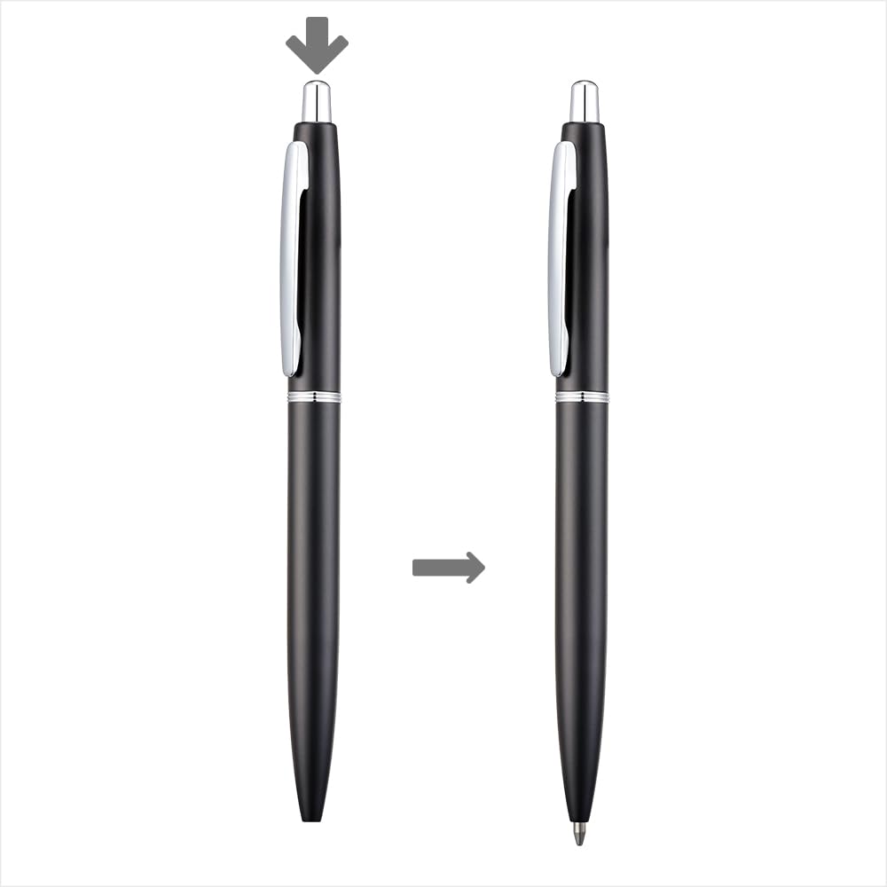 ChaoQ 6 Pcs Retractable Metal Ballpoint Pens, for Gift, Business, Office