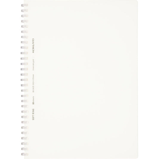 KOKUYO Spiral Dotted Notebook, 10'' x 7' Business Journal B5 Soft Ring Notebooks with 5mm Dot Grid