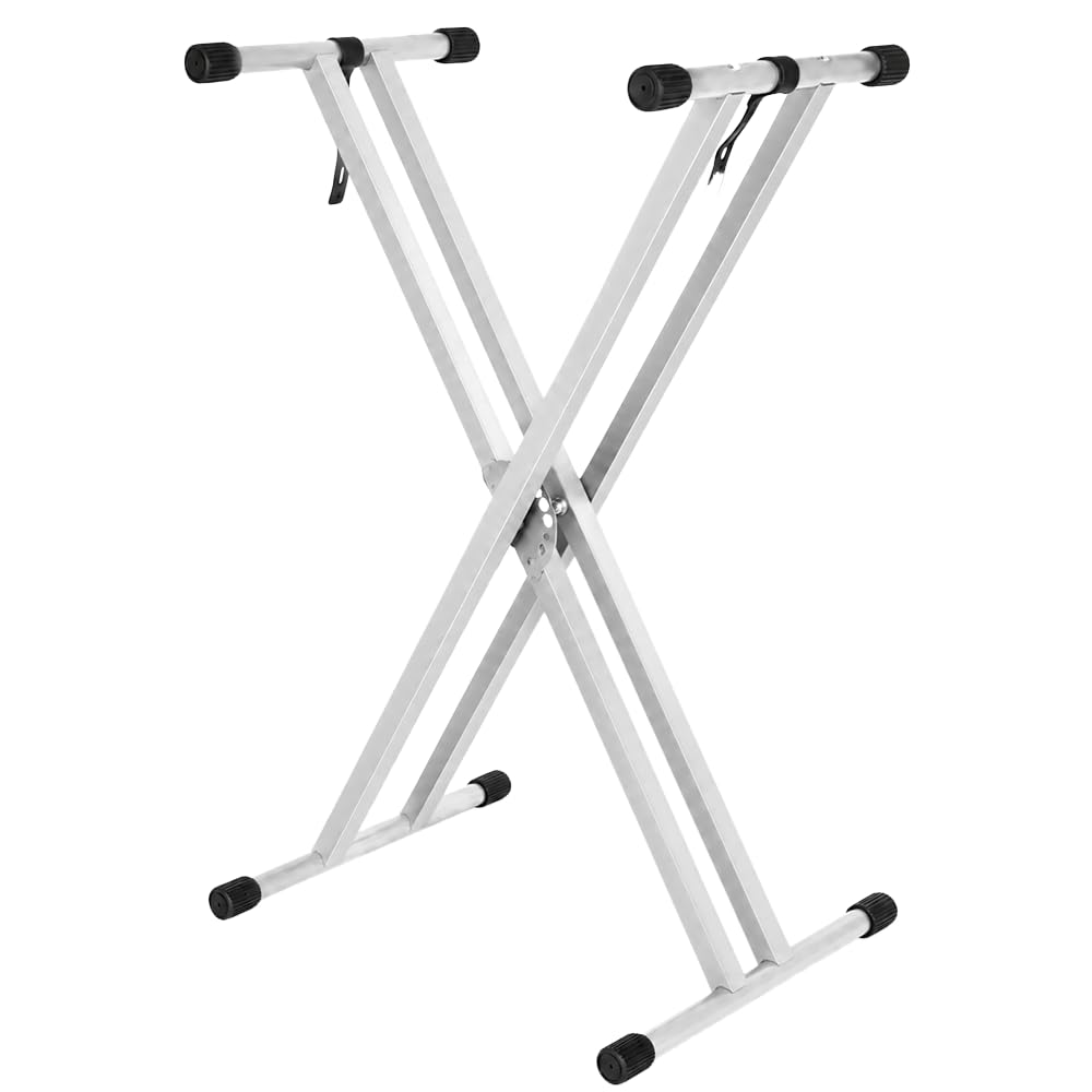Kadence NK13WH Touring Series 3kg Double-X Keyboard Stand | Heavy-Duty Frame & Secure Locking