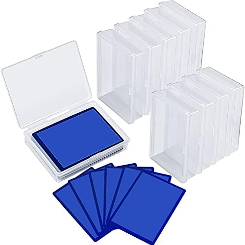 Queekay 36 Pcs Plastic Playing Card Cases Clear Deck Holders Gaming