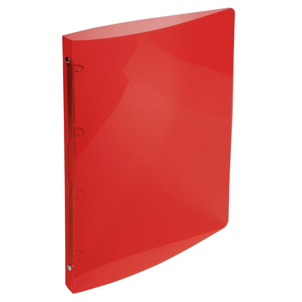 Exacompta PP Crystal Ring Binder, A4, 4 Ring, 15 mm Spine, Assorted Colours, Pack of 30