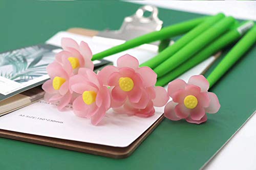 Prosnubl 6Pcs Color Changing Flower Pens Creative Gel Ink Pens for Christmas Teachers Mothers' Day