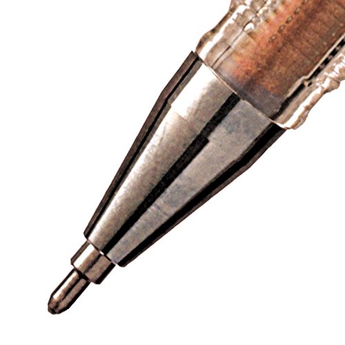 Pentel Arts Slicci Metallic 0.8 mm Needle Tip Gel Pen, Metallic Bronze Ink, Box of 12 (BG208-ME)