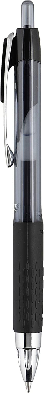 Uni-Ball Signo 207 Retractable Gel Pens, Micro Point, 0.5mm, Black & Blue Ink, 12 Pack (6 Black, 6