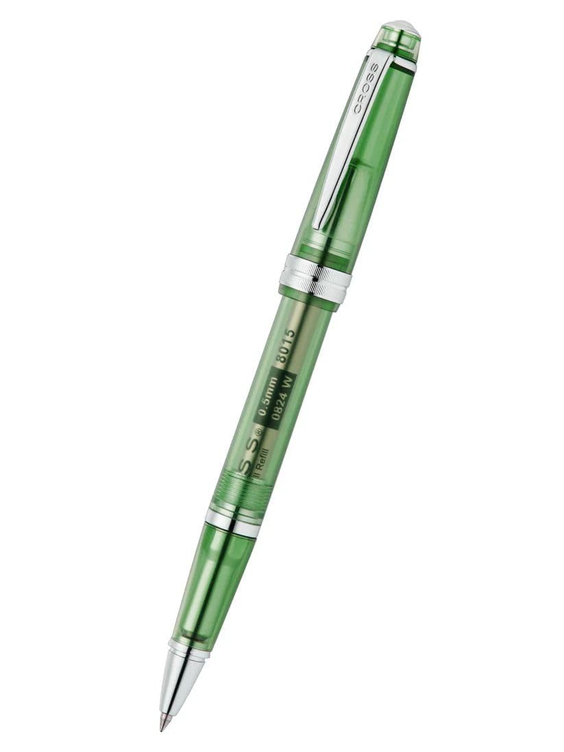 Cross Bailey Light Rollerball Pen, Translucent Green Resin, Black Ink