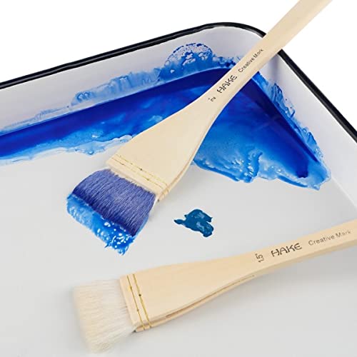 Creative Mark Artist Hake Brush for Watercolor - 3 Piece Art Set - Acrylic Paintbrush Painting Kit