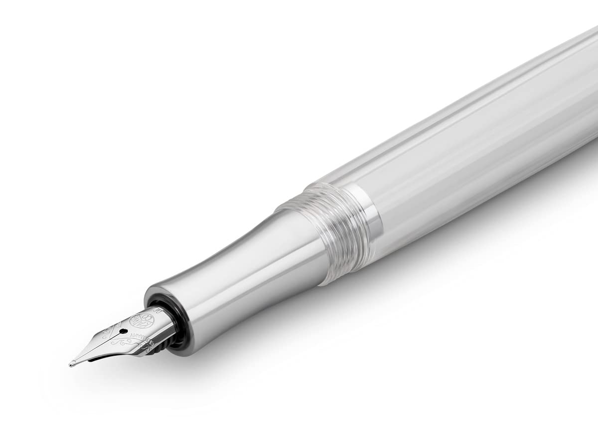 Kaweco STUDENT Transparent Fountain Pen I Premium Acrylic Fountain Pen for Ink Cartridges I