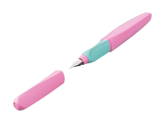 Pelikan Twist Fountain Pen with 1 Ink Cartridge, Medium Nib, Sweet Lilac, Boxed (814904)