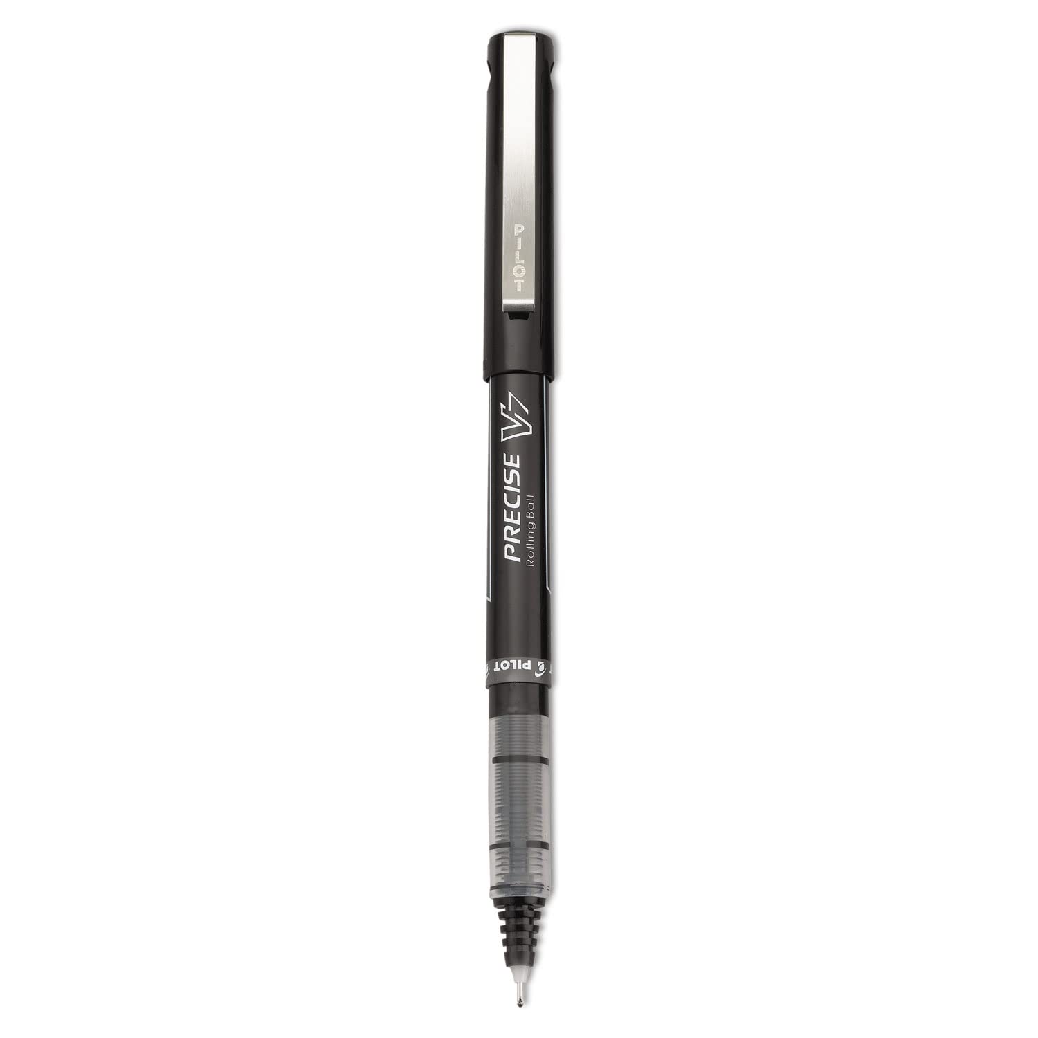 PILOT Precise V7 Stick Liquid Ink Rolling Ball Stick Pens, Fine Point (0.7mm) Black Ink, 12-Pack