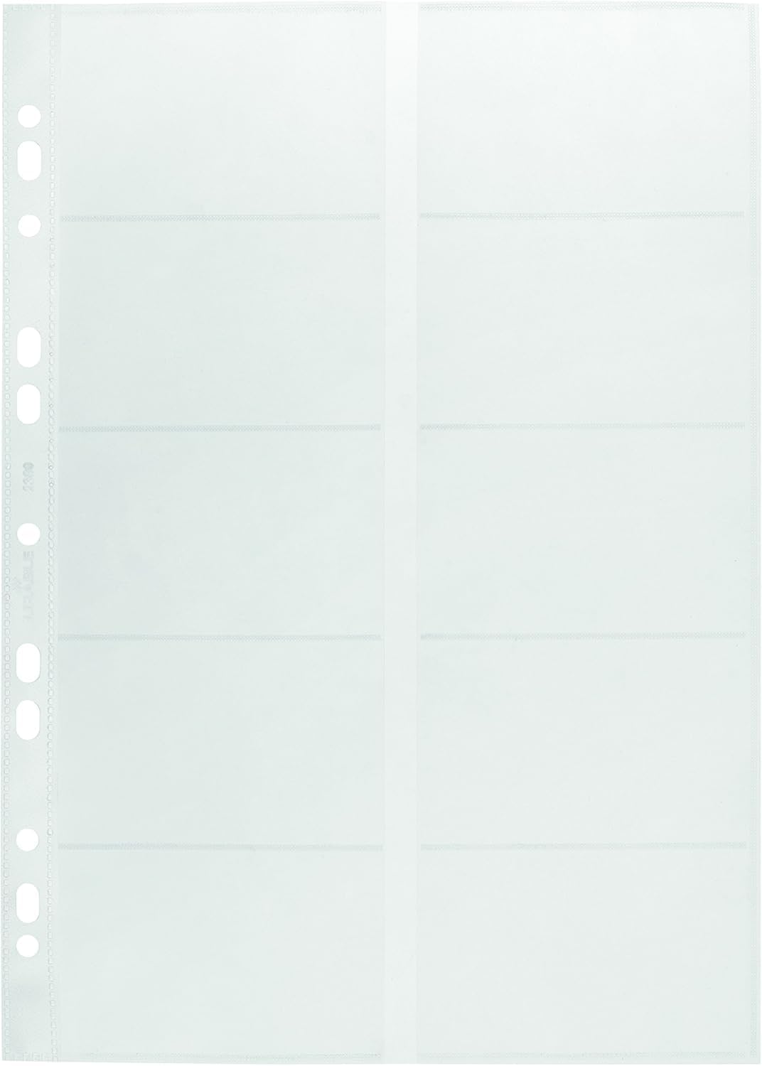 Durable Visifix Refill Set for A4 Business Card Album | Capacity for 200 Cards | Slots Measure 57 x