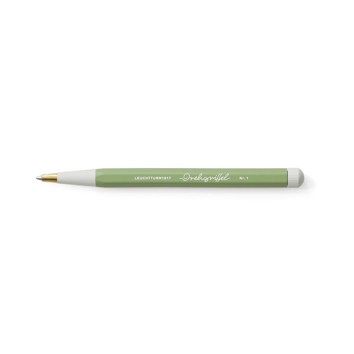 LEUCHTTURM1917 - Drehgriffel Writing Pen (Sage) - Ballpoint Pen with Royal Blue Ink Included