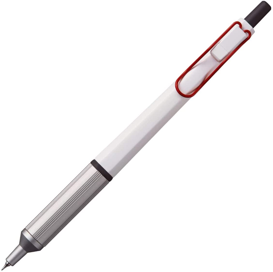 ACEPORTE Uni Jetstream EDGE 0.28mm Oil-based Ballpoint Pen White Red Body + 10 Black Refills