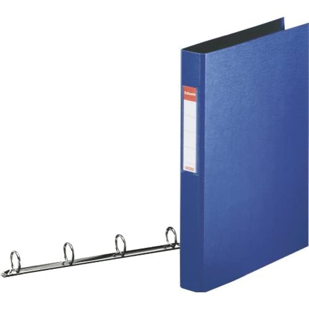 Esselte 4 Ring Binder, PP, Holds up to 190 Sheets, Vivida Range, 42 mm Spine, 14460 - A4, Blue