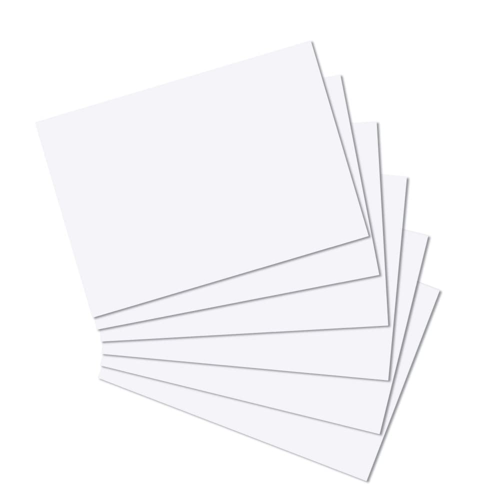 Herlitz A4 Blank Record Card - White (100 Pieces)
