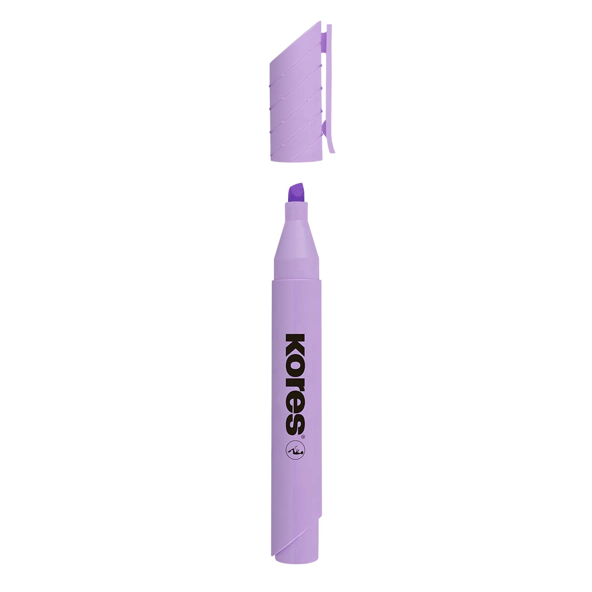 Kores - High Liner Plus: Pastel Lilac Highlighter Pens, Chisel Tip and Water-based Ink, School and