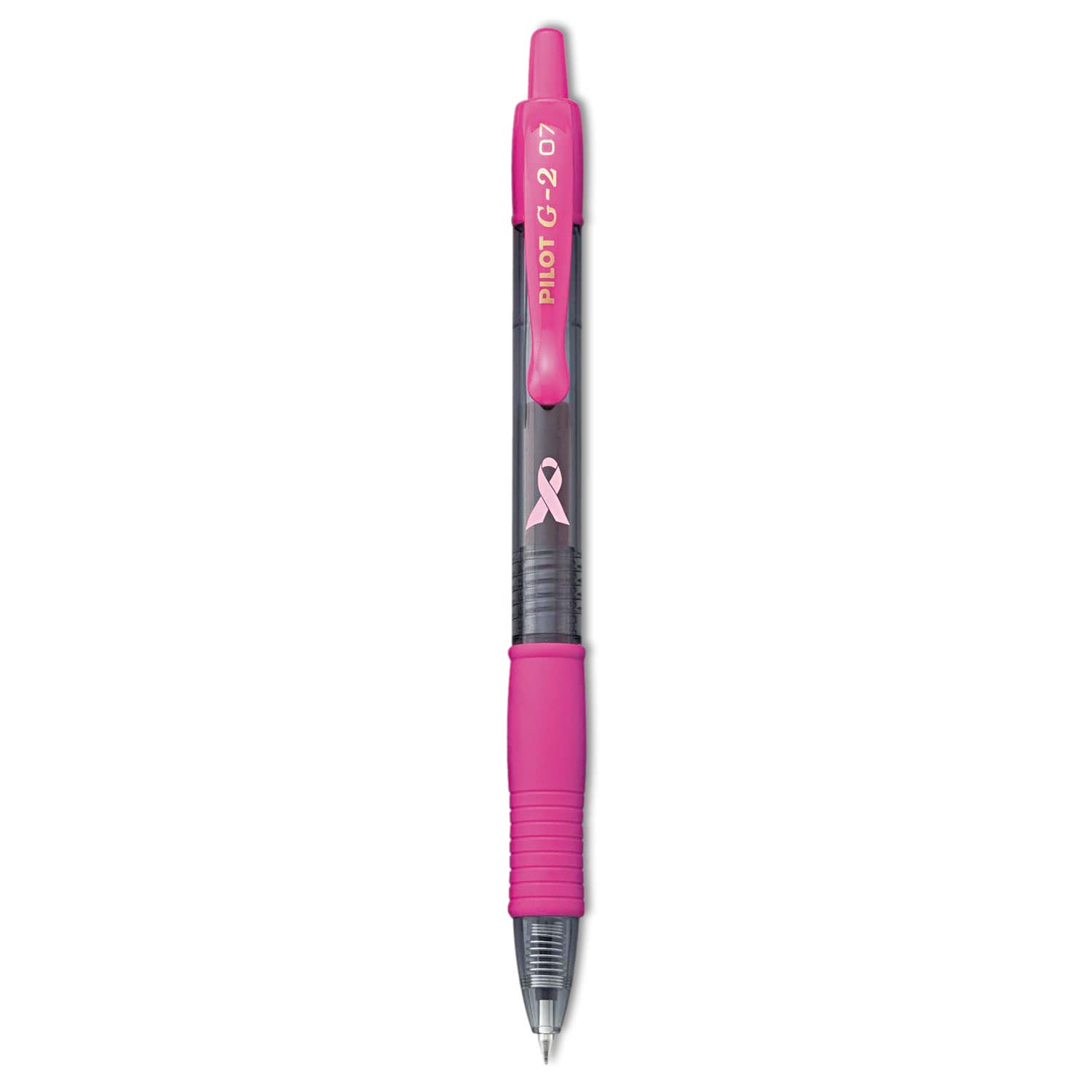 PILOT G2 Premium Gel Pens, Fine Point 0.7mm, Pink/Black Ink, 12-Pack