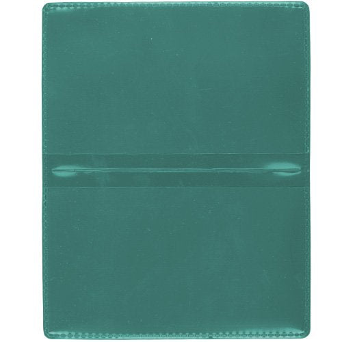 STORE SMART - Metallic Green Folding Business Card Holders - 25 Pack - Polypropylene Plastic